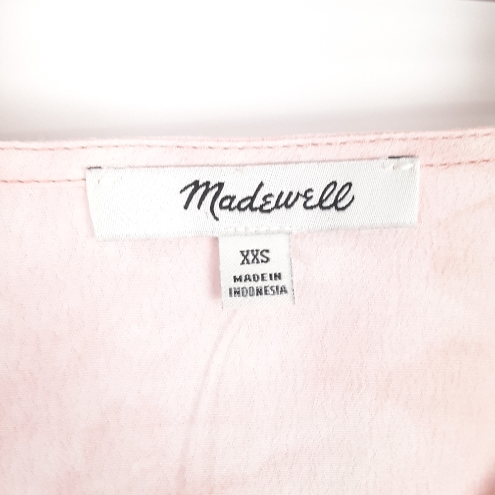 NWT Madewell Tie Dye Ruffle Shoulder Top XXS - Picture 8 of 12